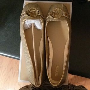 Michael Kors Gold Flats Size 11